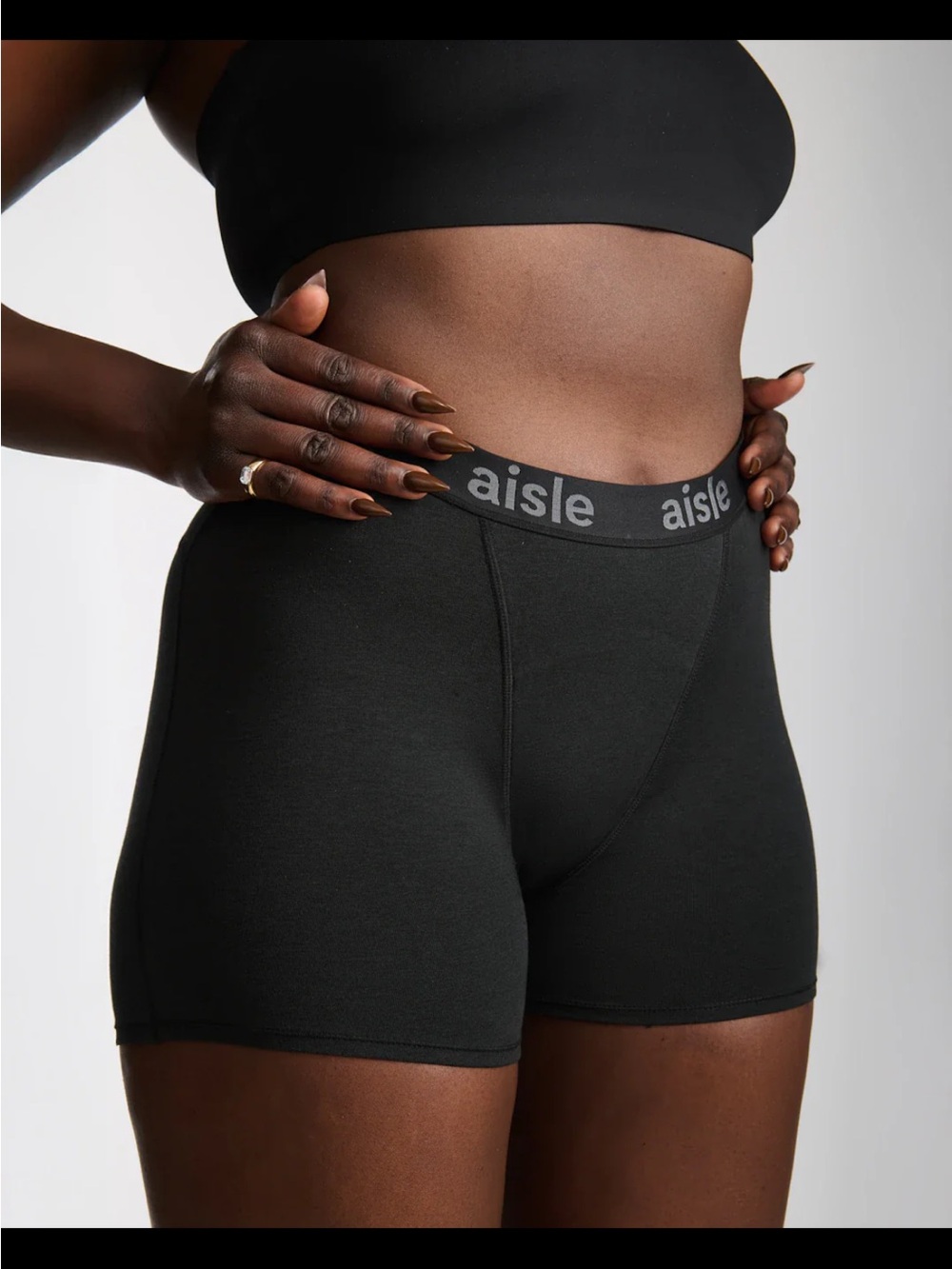Period Aisle Super Boxer Size Small in Black